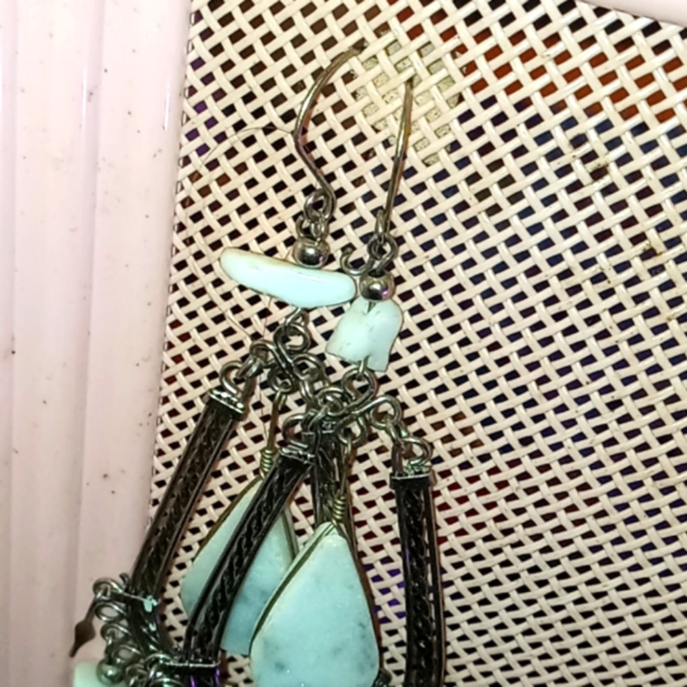 HANDMADE CHANDELIER EARRINGS - Picture 2 of 4